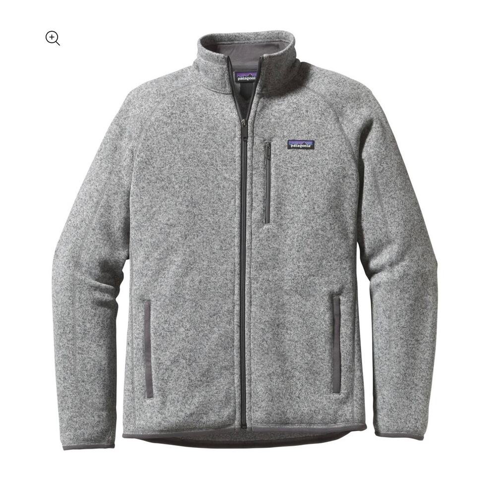0192 Patagonia Better Sweater Fleece Jacket Men’s Small Gray Full Zip
